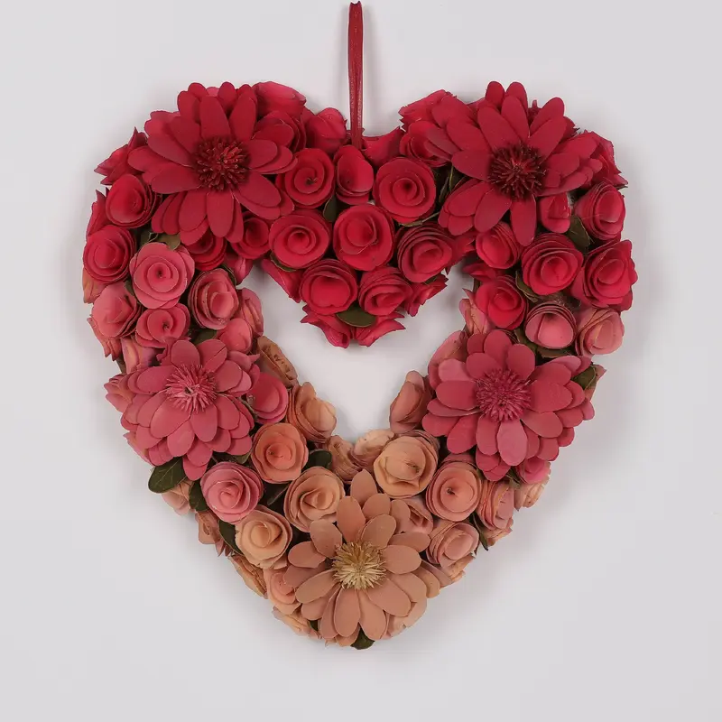 Valentines Hanging Heart Fading Red/Pink Color