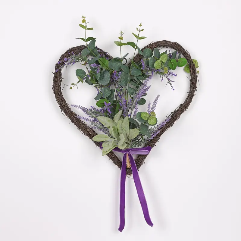 Valentines Hanging Heart with Florals & Bow