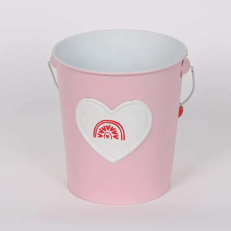 Valentines Pink Tin Container