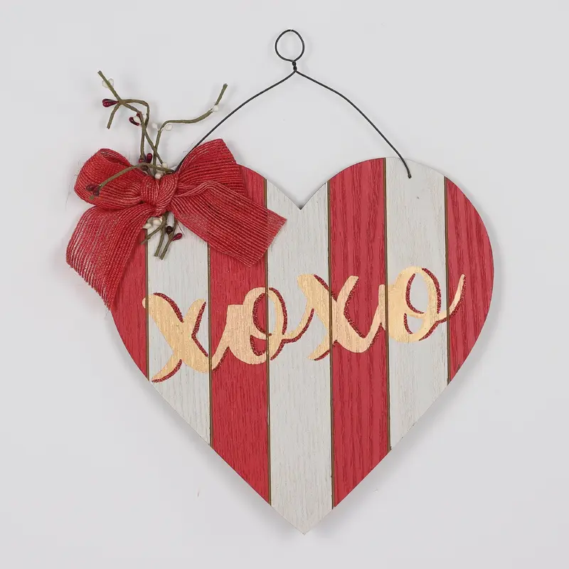 Valentines Striped Hanging Signage