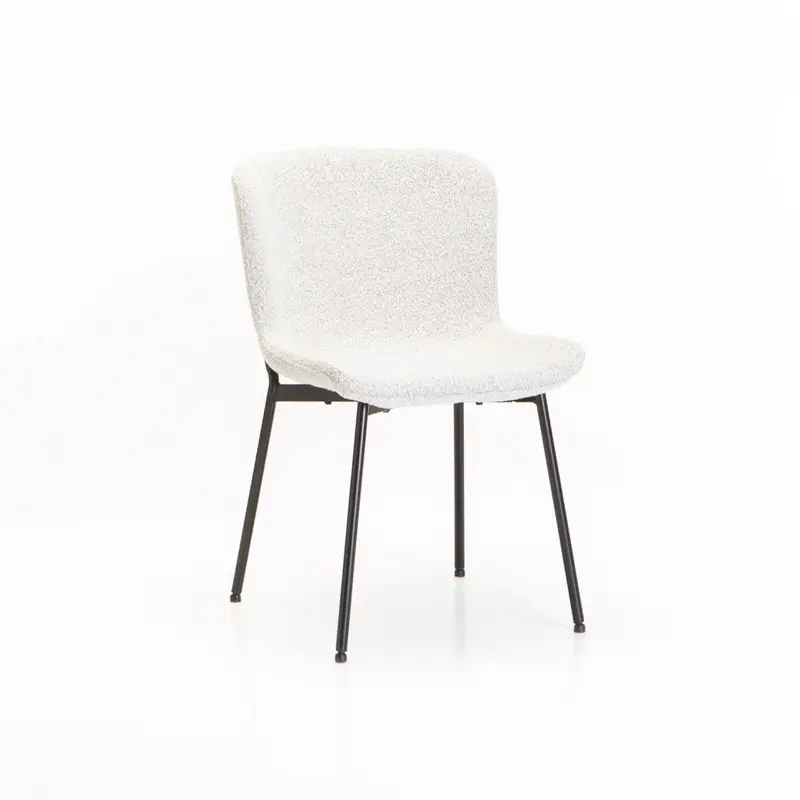 INDIE BOUCL FABRIC DINING CHAIR