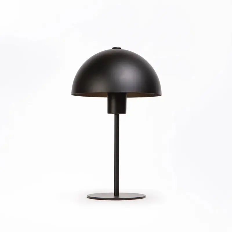 TABLE LAMP   BLACK METAL DOME