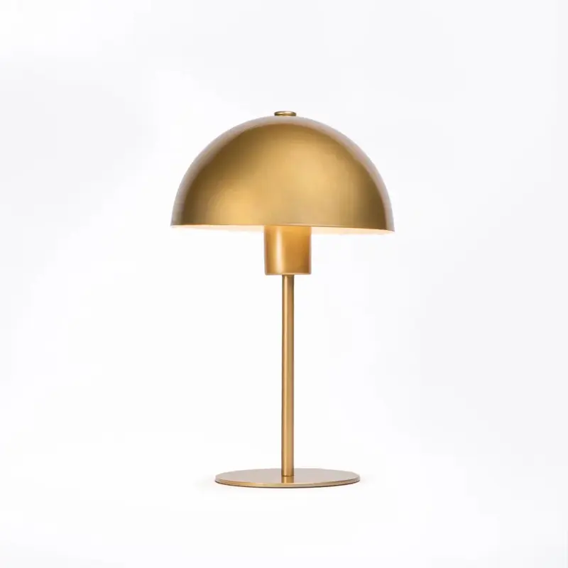 TABLE LAMP   GOLD METAL DOME