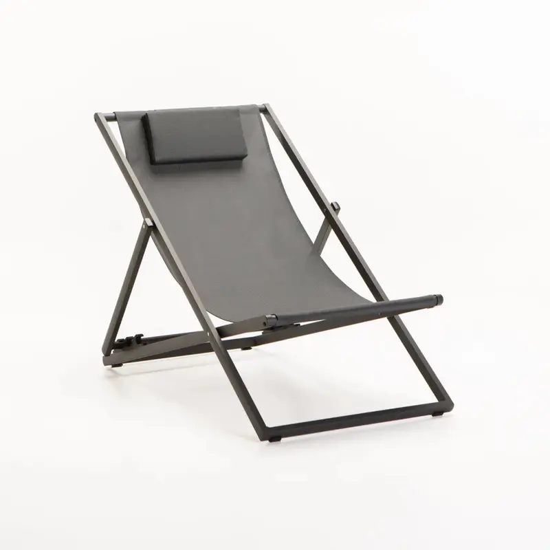TULUM OUTDOOR SUN CHAIR - DARK GREY