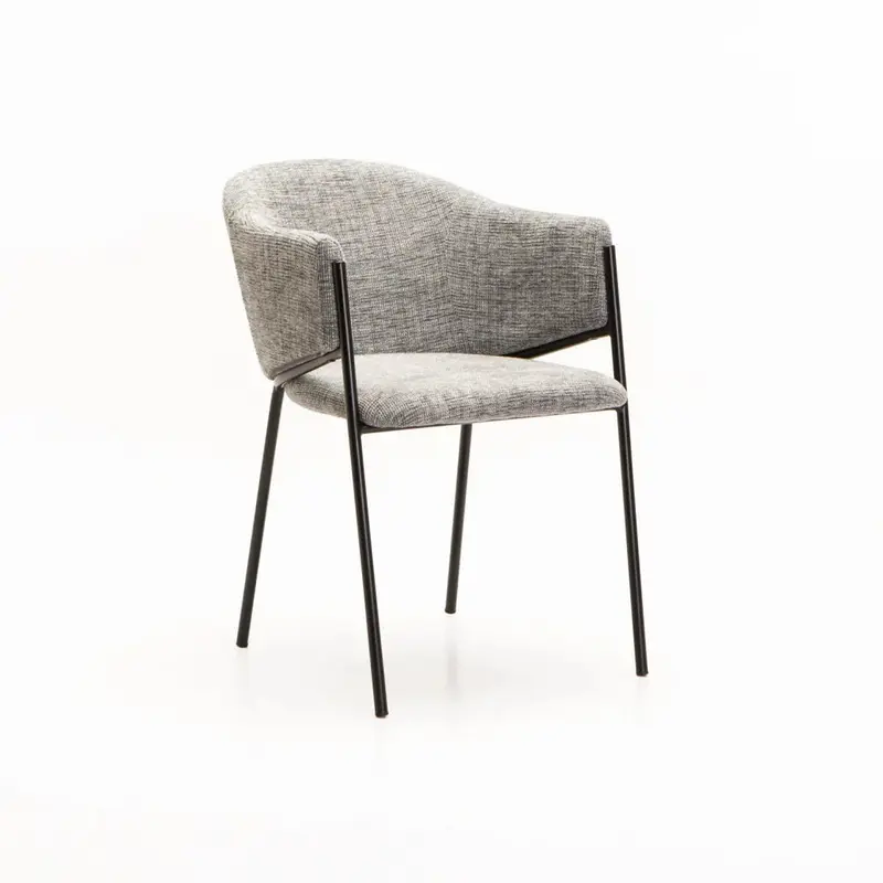 VIOLET TEXTURED FABRIC DINING CHAIR