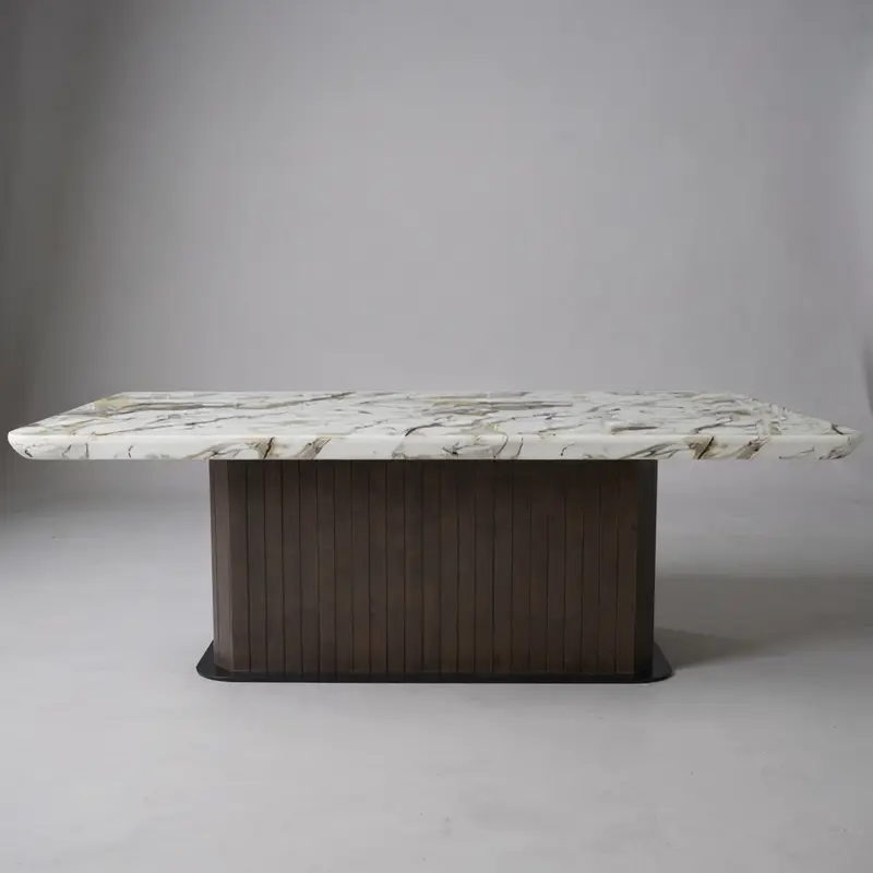 Diablo Dining Table E-Marble Top 2.4M