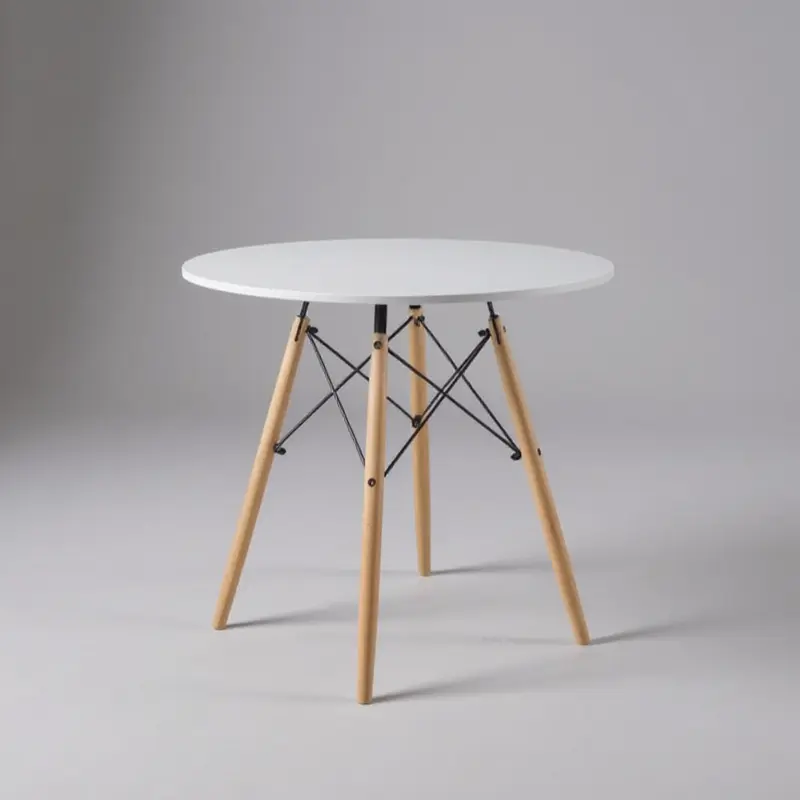 Mike Wooden Dining Table White