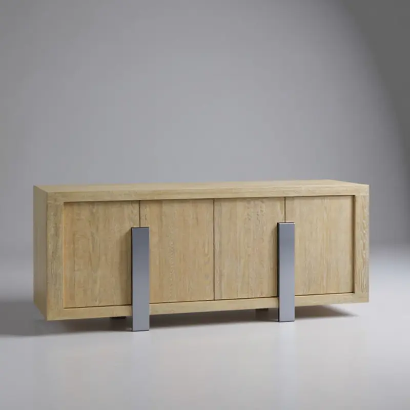 Prague Buffet Natural Oak Grey
