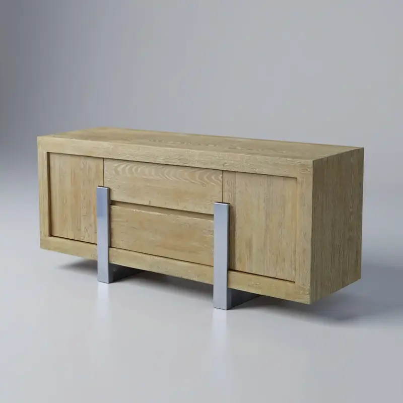 Prague Tv Unit Natural Oak Grey