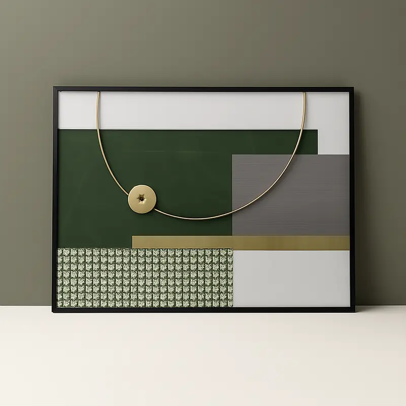 Shadow Imprint Wall Art Black & Gold Ltz-21030126 2146