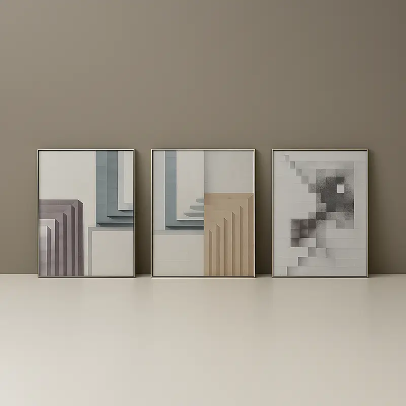 Ultra Clear 3pce Glass Art 0734