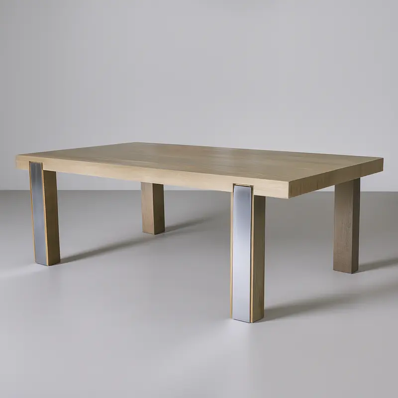 Prague Dining Table Natural Oak Grey