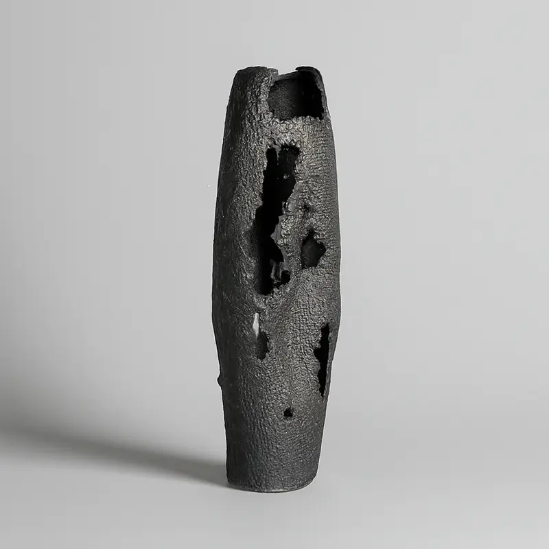 Vase Jute Lg Gry Al-23830B