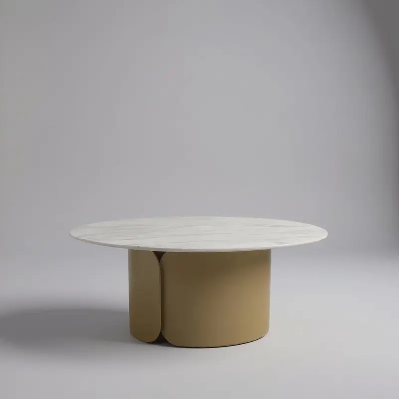 Vittoria Coffee Table Gold E-Marble