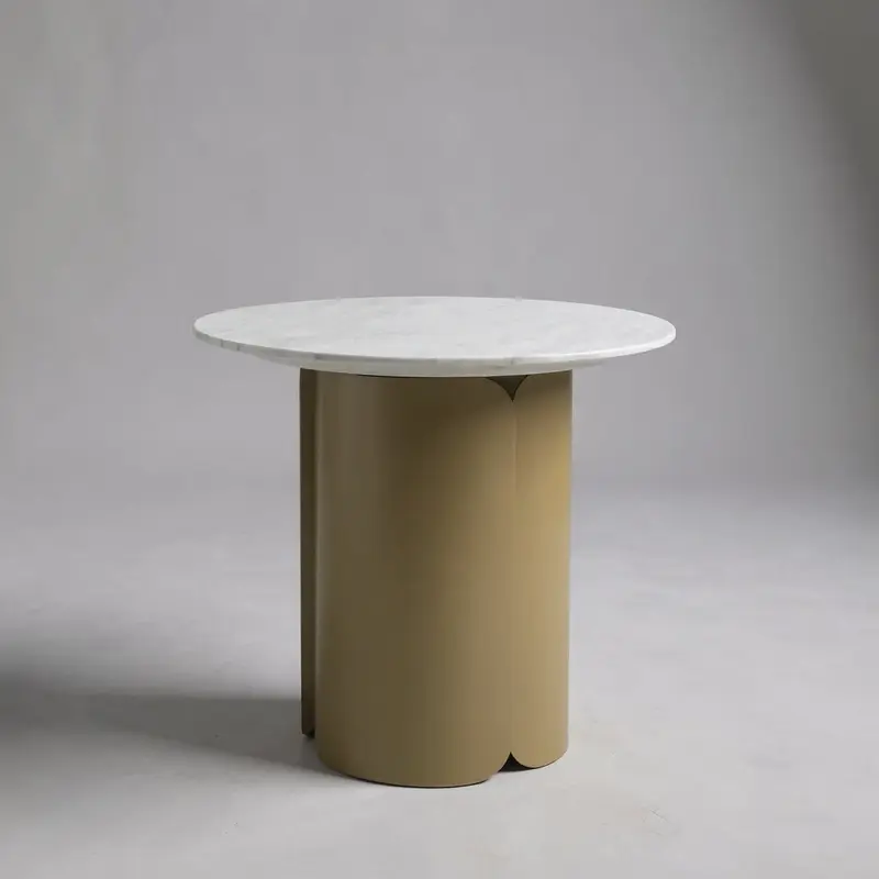 Vittoria Side Table Gold E-Marble