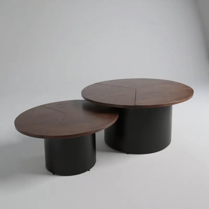 Zane Set Of 2 Coffee Table Mango Wood 30010