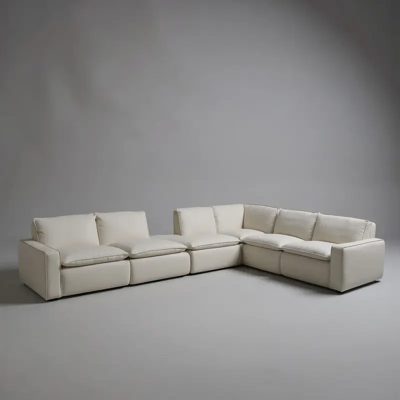 Damascus Full Leather Modular Sofa
