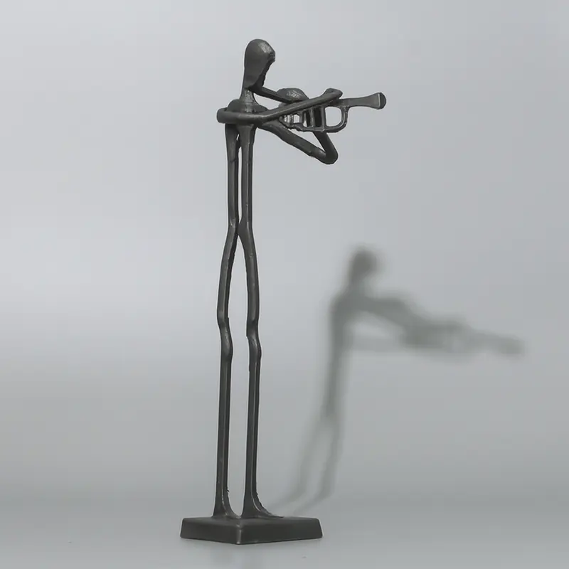 Deco Man With Trumpet Orn12