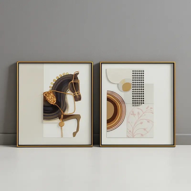 Shadow Imprint Frame LTY-21090101AB 80*80 SET OF 2