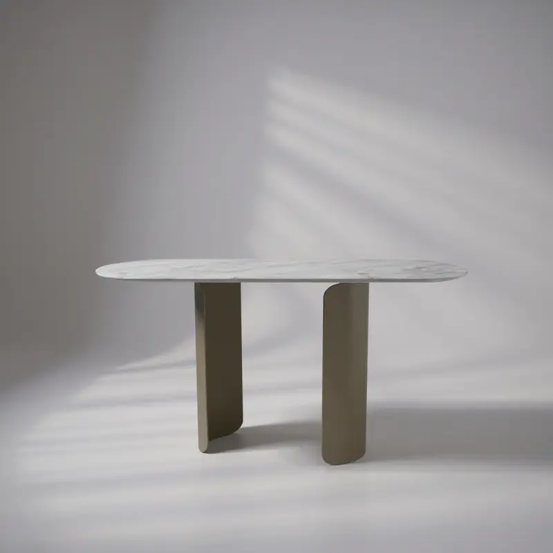 Vittoria Console Gold E-Marble