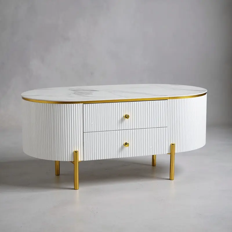 Zak Coffee Table White Dy-107