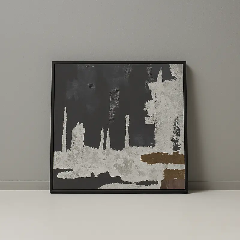 Framed Canvas Painting Es-01 M3545 Mbk 104X104