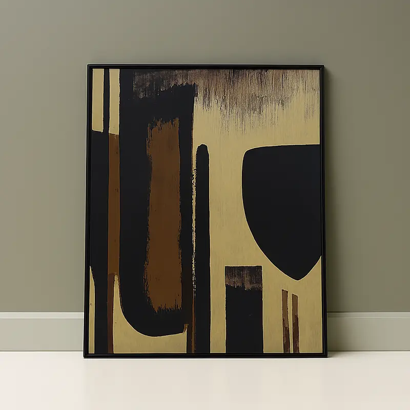 Framed Canvas Painting Es-02 M3545 Mbk 99X130