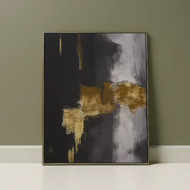 Framed Canvas Painting Es-03 M3545 Slg Mbk 84X124