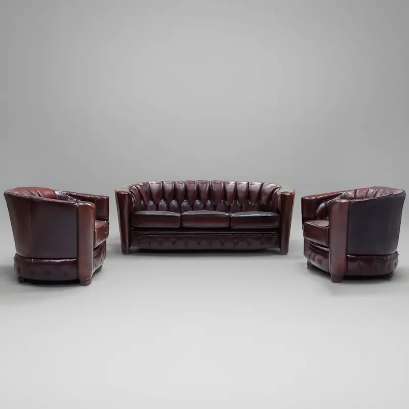 Samantha Leather Sofa Set