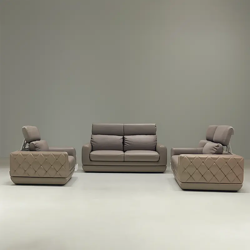 San Marino Full Leather Sofa Set