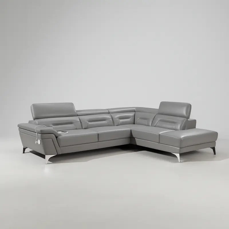 Santorini 2pce Leather Uppers Lounge Suite