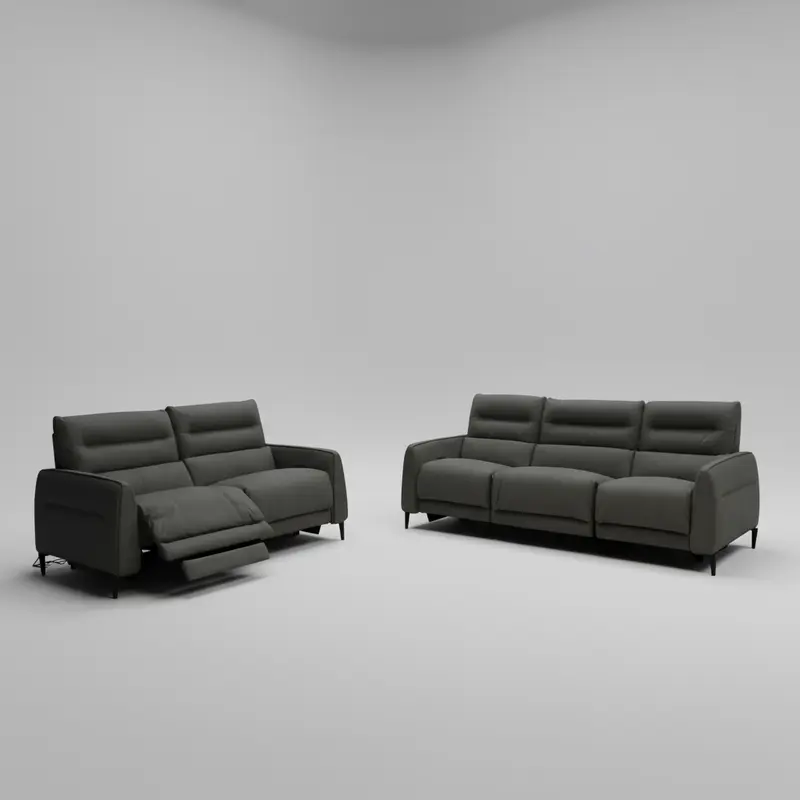 Altari Full Leather Motion Sofa Set