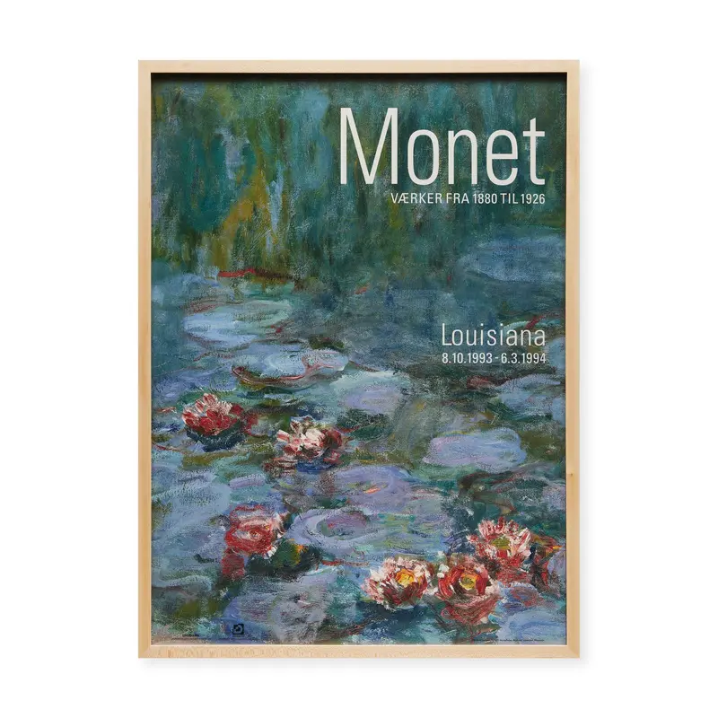 Claude Monet Louisiana Museum 19931994 Framed Poster