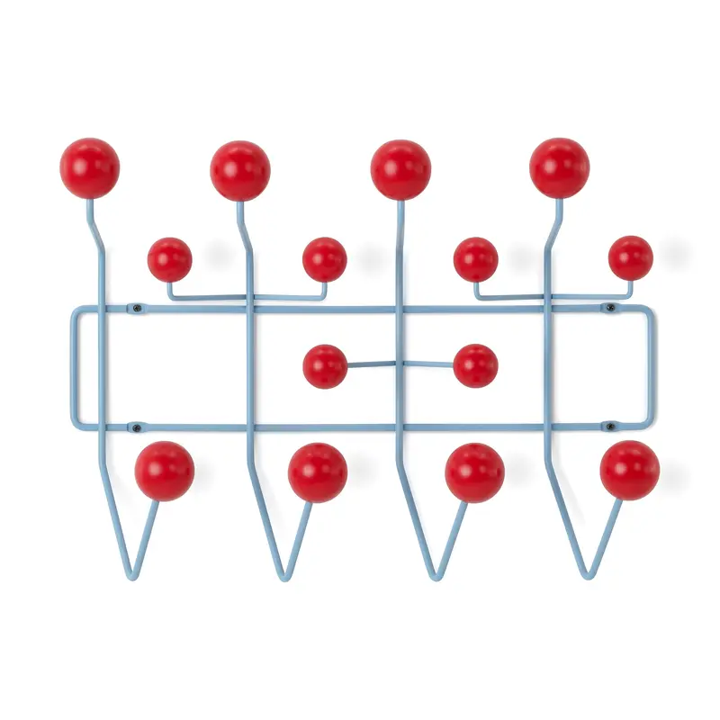Eames Hang-It-All Coat Rack from Herman Miller - Red/ Blue