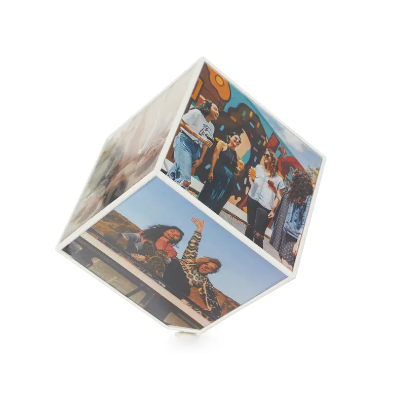 Rotating Cube Photo Frame