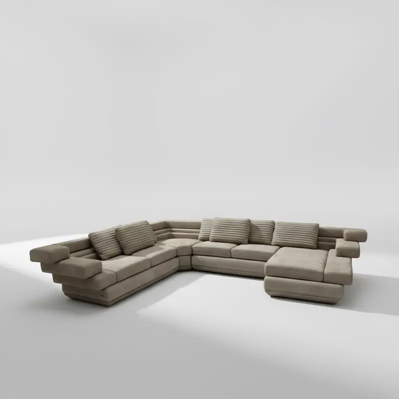 Scala Full Leather Modular Sofa Set