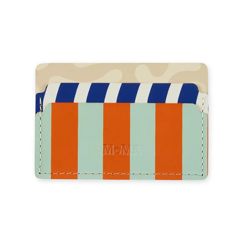 Dusen Dusen Recycled Leather Card Holder - Sand