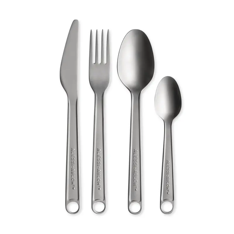 Virgil Abloh Conversational Objects Flatware from Alessi - Set of 4