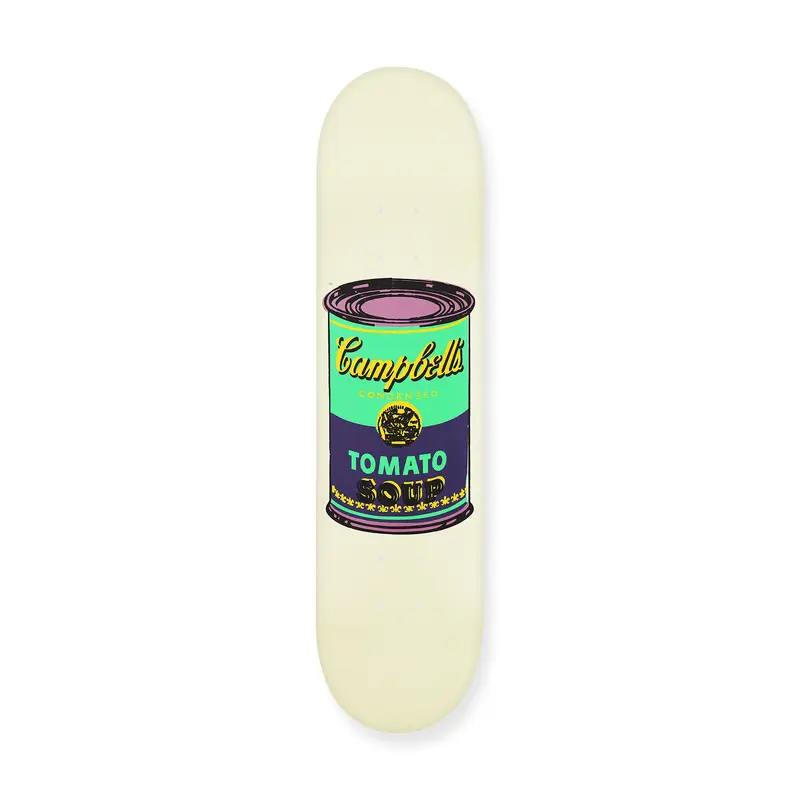 Andy Warhol: Skateboard Colored Campbell's Soup Cans - Eggplant