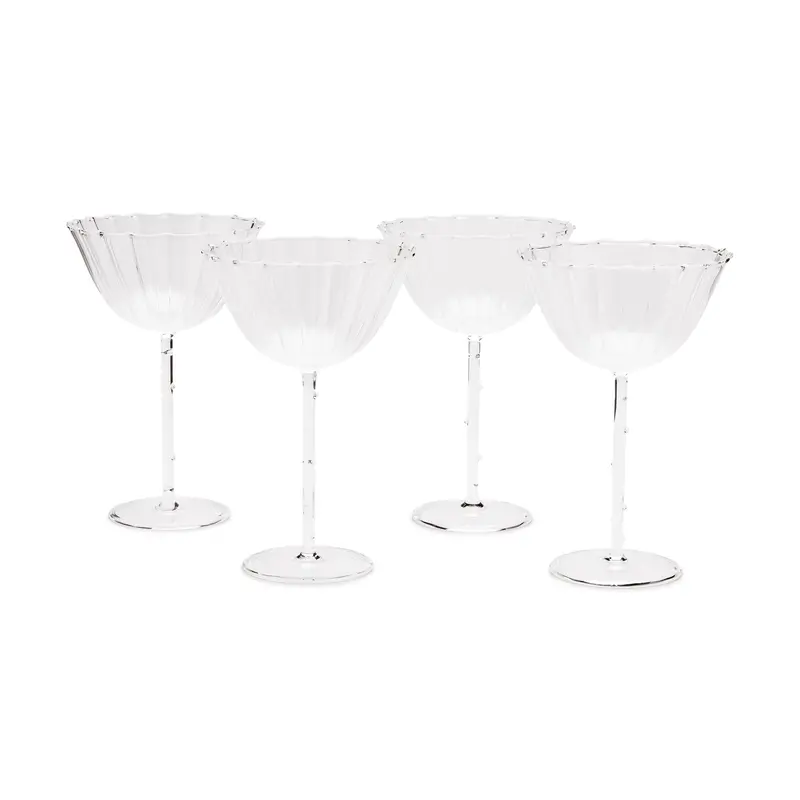 Bouquet Glass Stemware - Set of 4 - Coupe