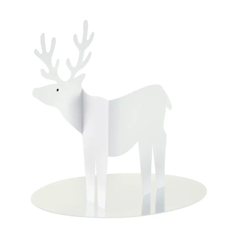 Reindeer on Pond Holiday Pop-Up Cards - Set of 8