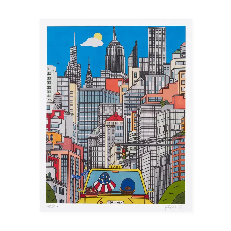 Taxi Ride Too 8 x 10 Print