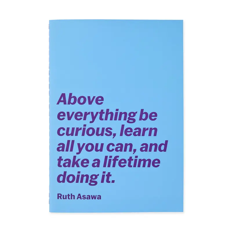 Ruth Asawa Quote Notebook