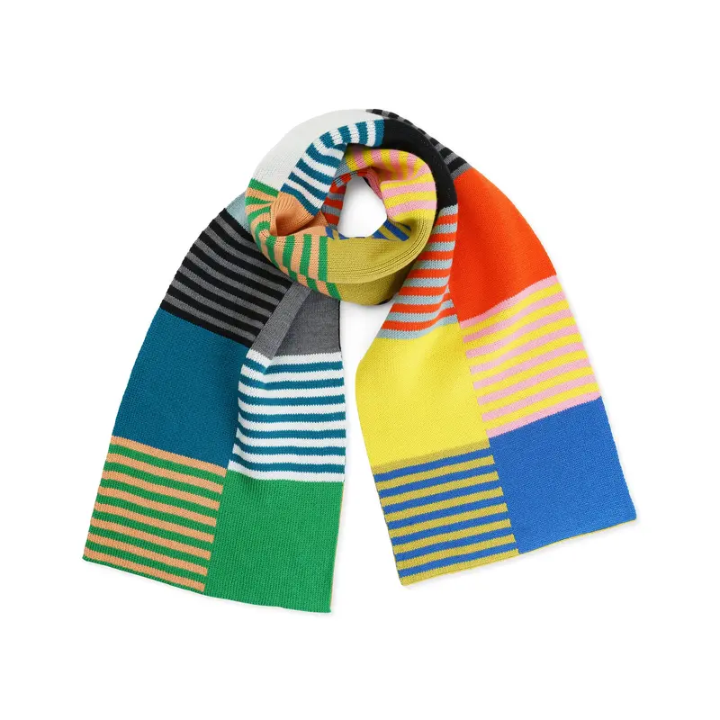 Verloop Oversized Block Stripe Scarf