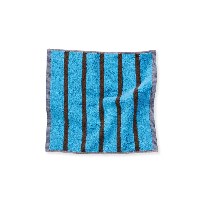 Dusen Dusen Bird Striped Cotton Towel - Heron