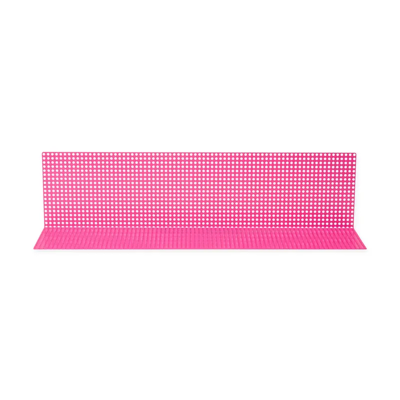 Perforated Aluminum Shelf - Pink