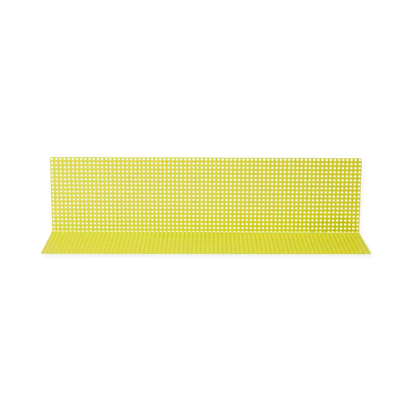 Perforated Aluminum Shelf - Yellow