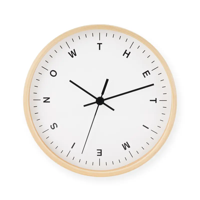 The Time Is Now Wall Clock