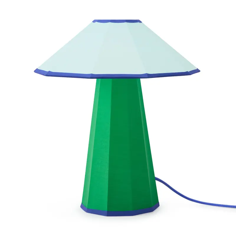 Trimme Table Lamp - Green/ Light Blue