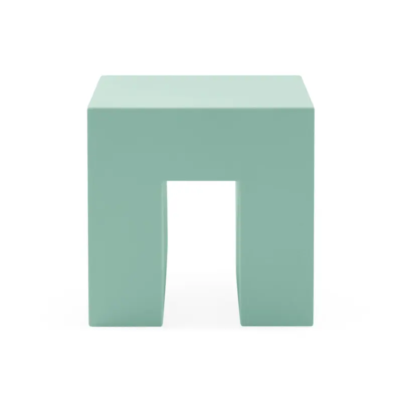 Vignelli Cube Stool from Heller - Celadon